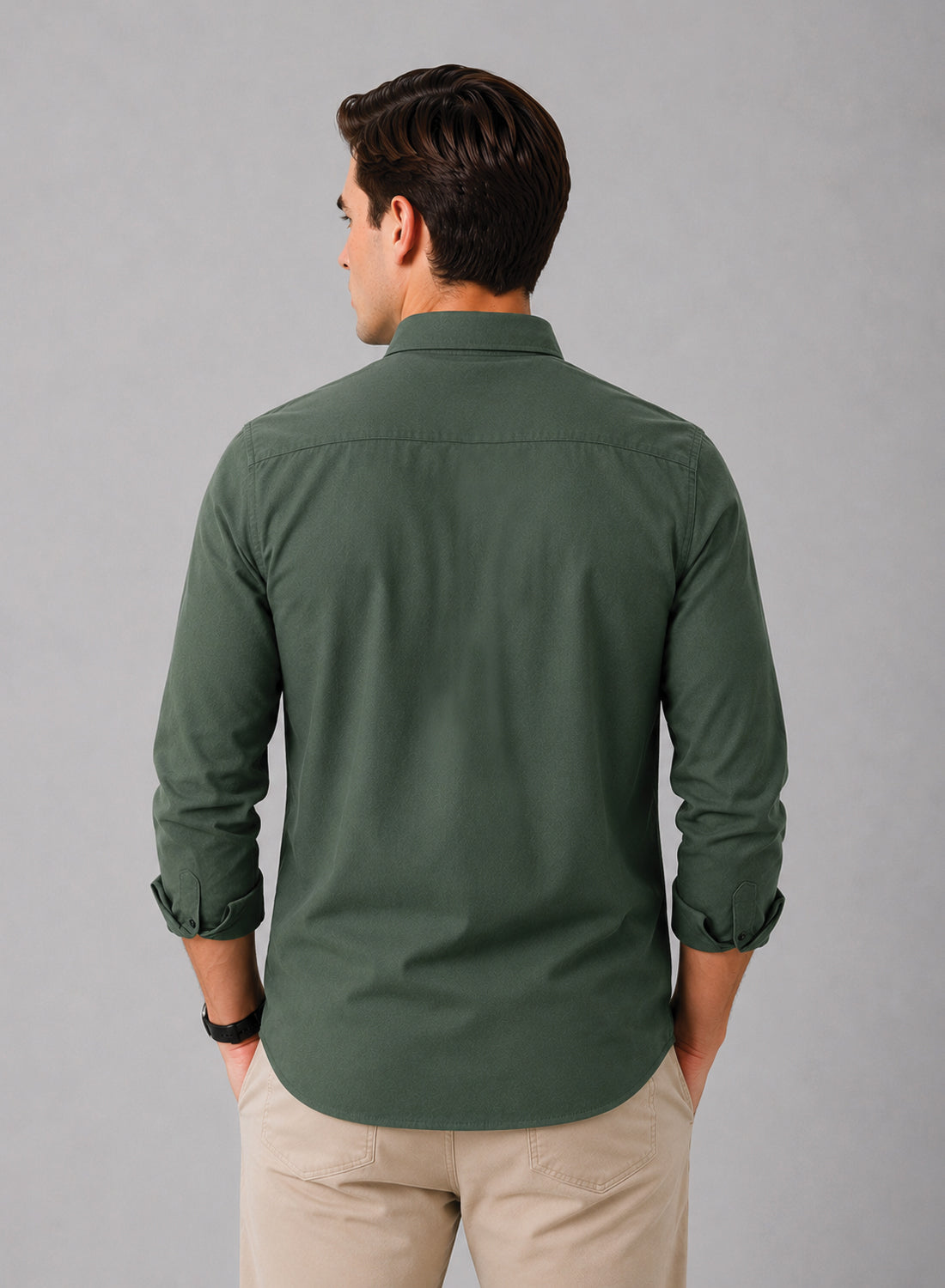 ADRO Premium Oxford Cotton Casual Shirt – Laurel-Green