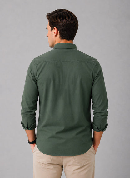 ADRO Premium Oxford Cotton Casual Shirt – Laurel-Green