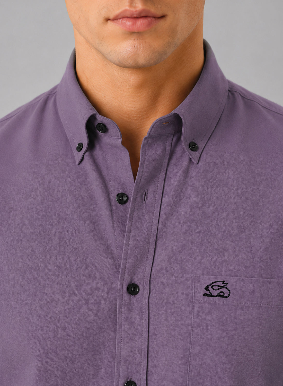 ADRO Premium Oxford Cotton Casual Shirt – Lavender-Mist