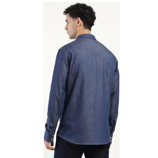 Men's Slim Fit Denim Shirt