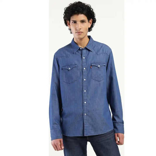 Men's Slim Fit Solid Shirt