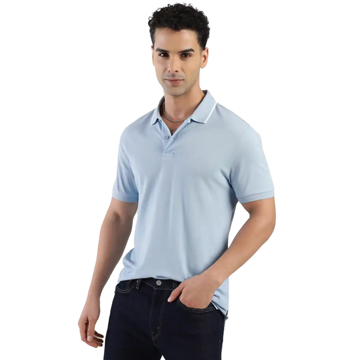 Men's Polo Slim Fit Solid T Shirt