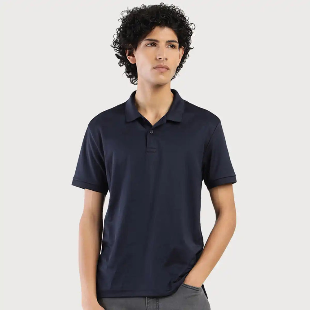 Men's Polo Regular Fit Solid T Shirt