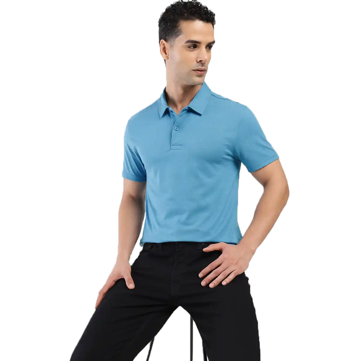 Men's Polo Regular Fit Solid T Shirt