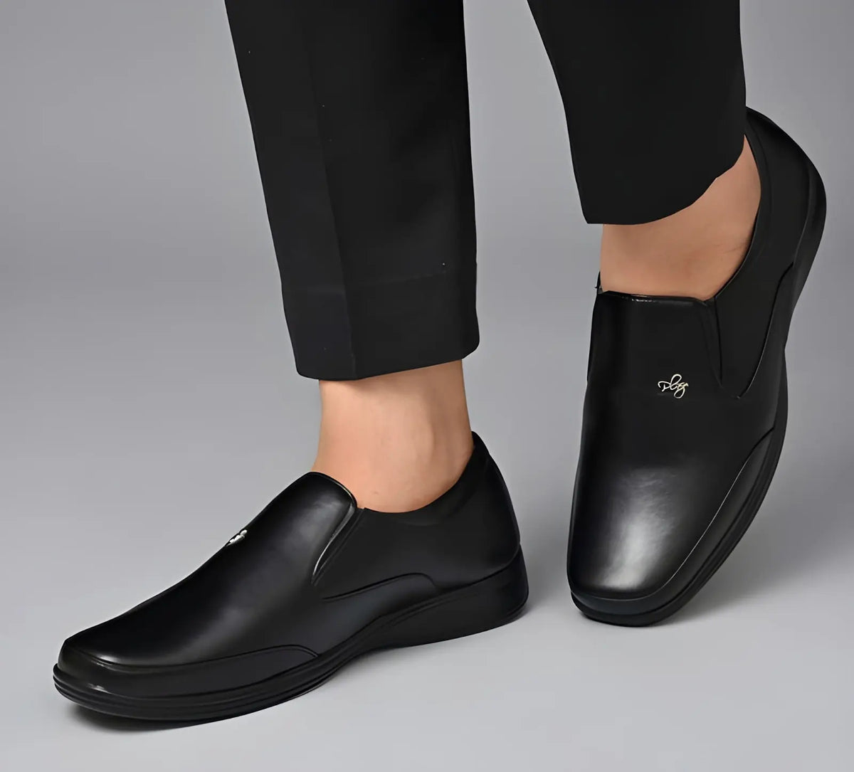 WUGO Latest Fashionable Men Formal Shoes Black Slipon Shoes Office Shoes For Men's & Boys