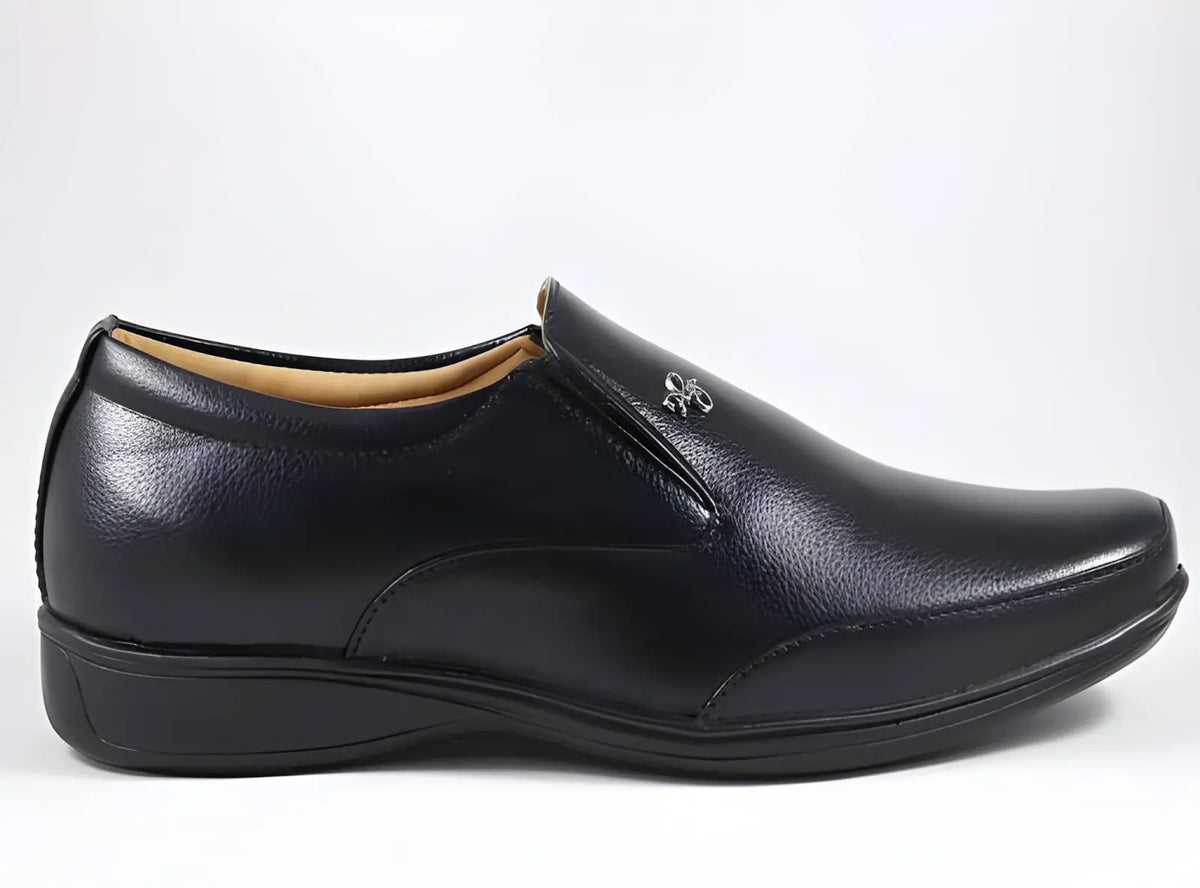 WUGO Latest Fashionable Men Formal Shoes Black Slipon Shoes Office Shoes For Men's & Boys