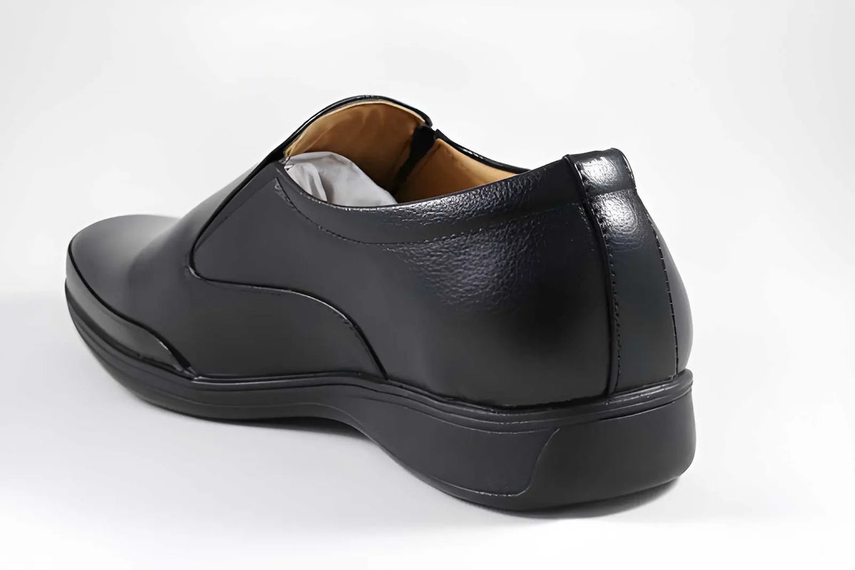 WUGO Latest Fashionable Men Formal Shoes Black Slipon Shoes Office Shoes For Men's & Boys