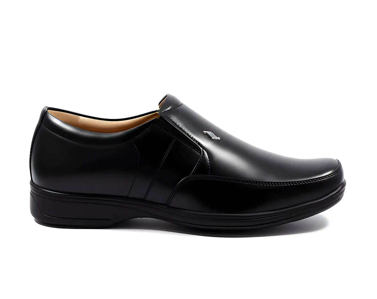 WUGO Latest Elite Men Formal Shoes Black Slipon Shoes Office Shoes For Men's & Boys