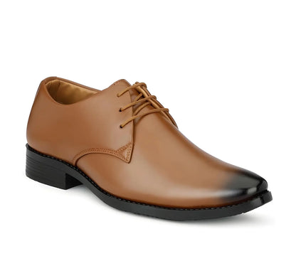 WUGO Latest Trendy Men Formal Shoes Tan Derby Shoes Office Shoes For Men's & Boys