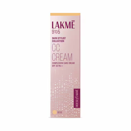 LAKME SKIN STYLIST COLLECTION CC+ COMPLEXION CARE CREAM - BEIGE 30 GRAM