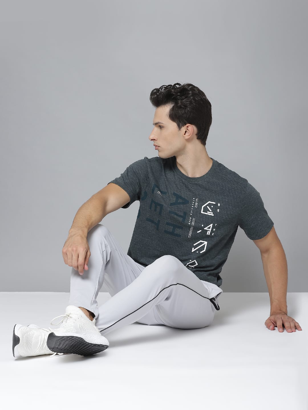Alcis Men Printed Green Tshirts
