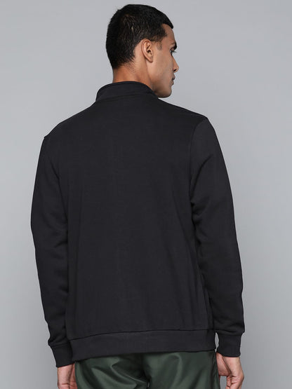 Alcis Men Black Solid Tailored Jacket