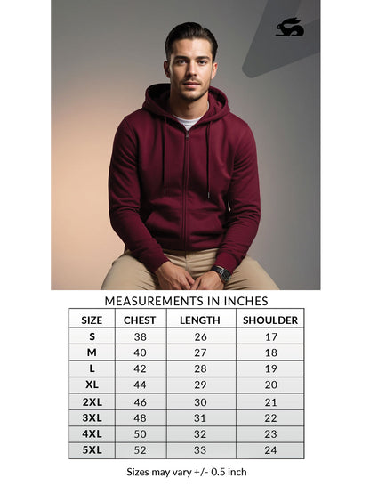 Men’s Regular Fit Zip-Up Hoodie