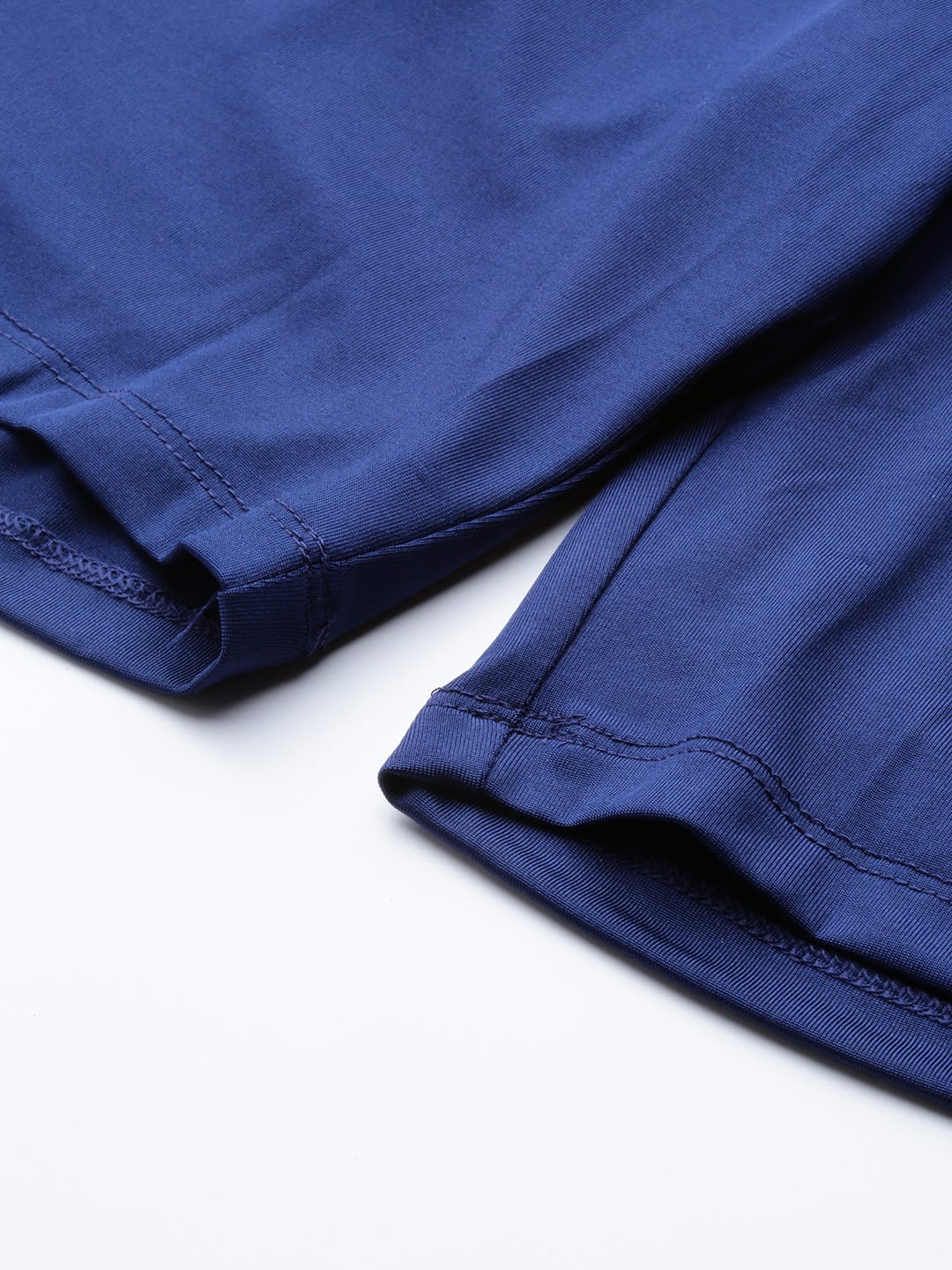 Alcis Men Navy Blue Solid Slim Fit Sports Shorts