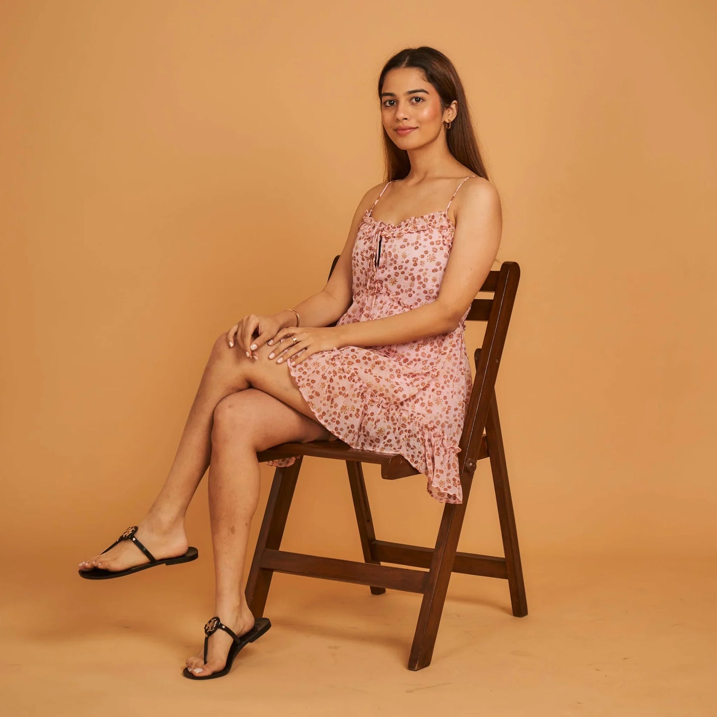 FLORAL PINK DRESS