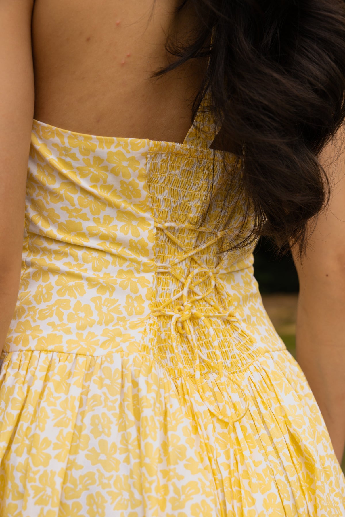 The Gardenia Dress- Floral Halter Midi Dress