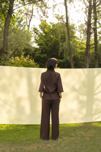The Edit - Brown Linen Co-ord Set