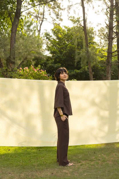 The Edit - Brown Linen Co-ord Set