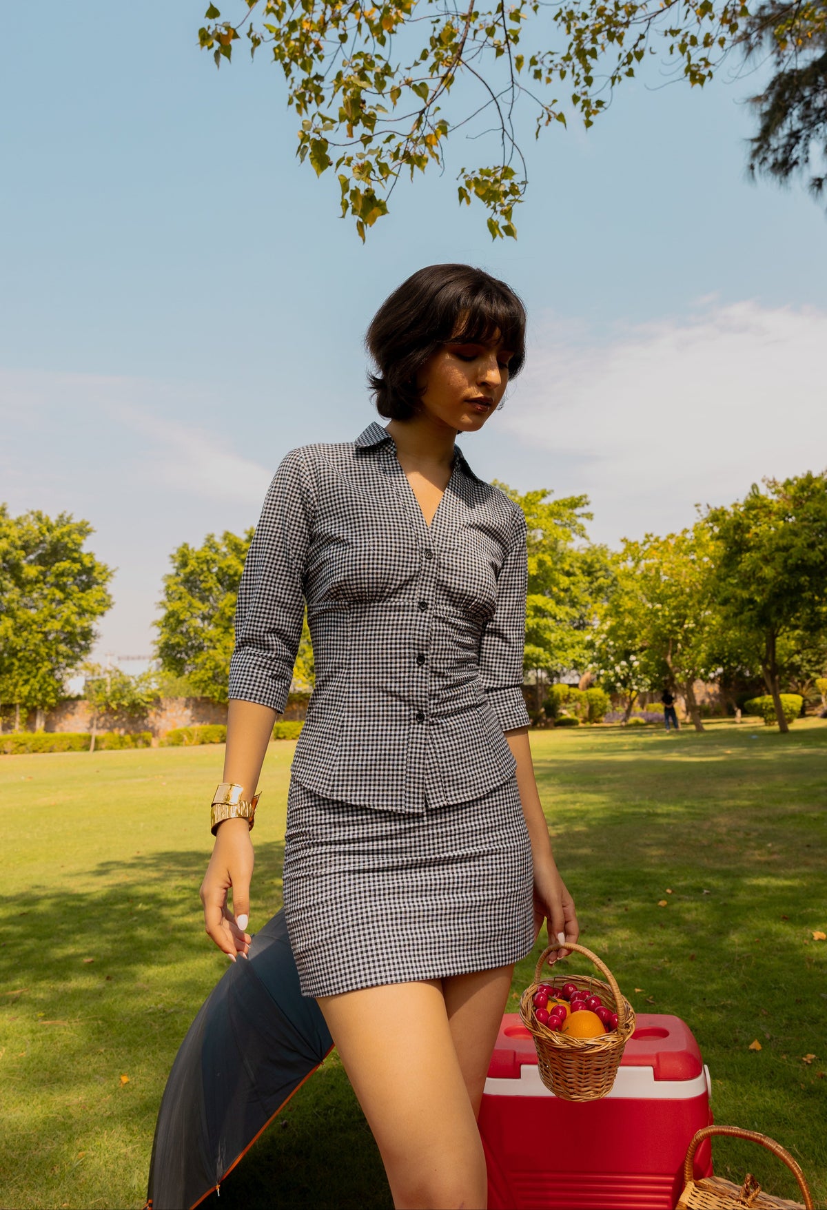 The Amber Set- Checkered Co-ord Set