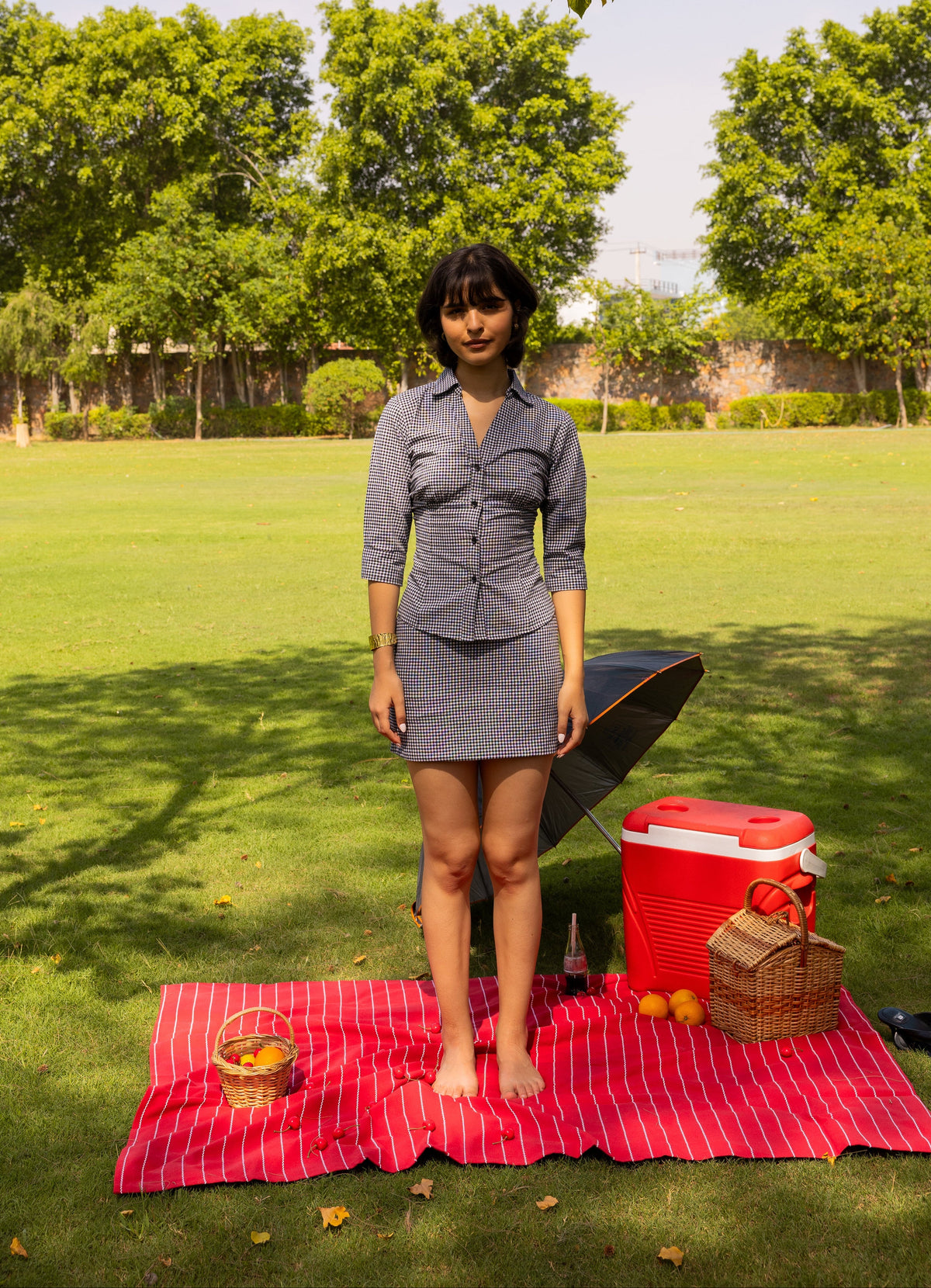The Amber Set- Checkered Co-ord Set