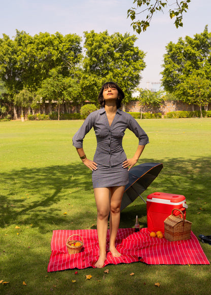 The Amber Shirt- The Gingham Cinch Shirt