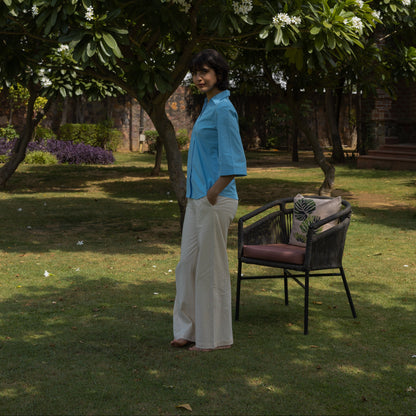 The Cloud Shirt- Flared Sleeve Poplin Shirt