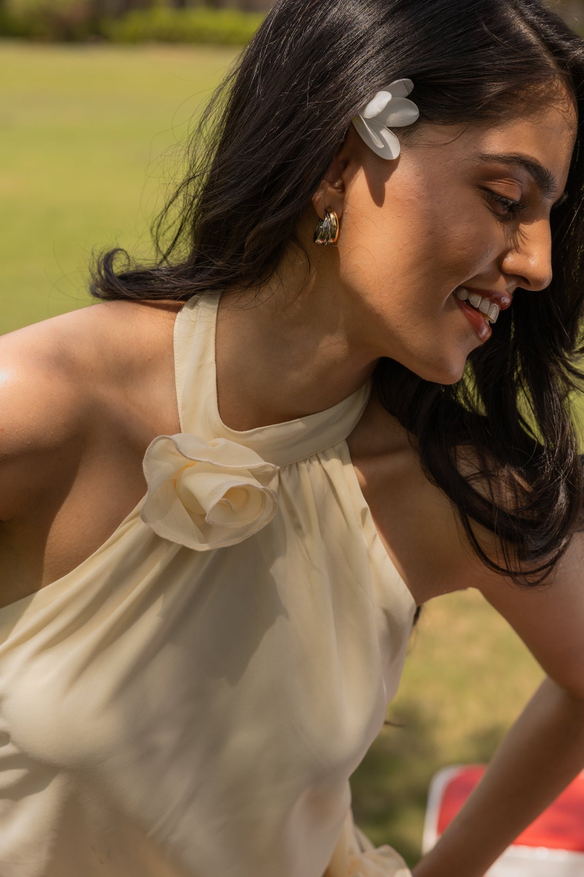 The Willow Dress- Georgette Dress with Waist Belt