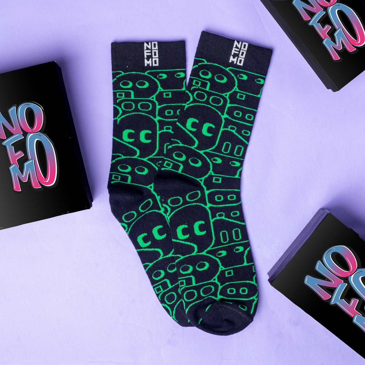 AI - Crew Length Socks NOFOMO