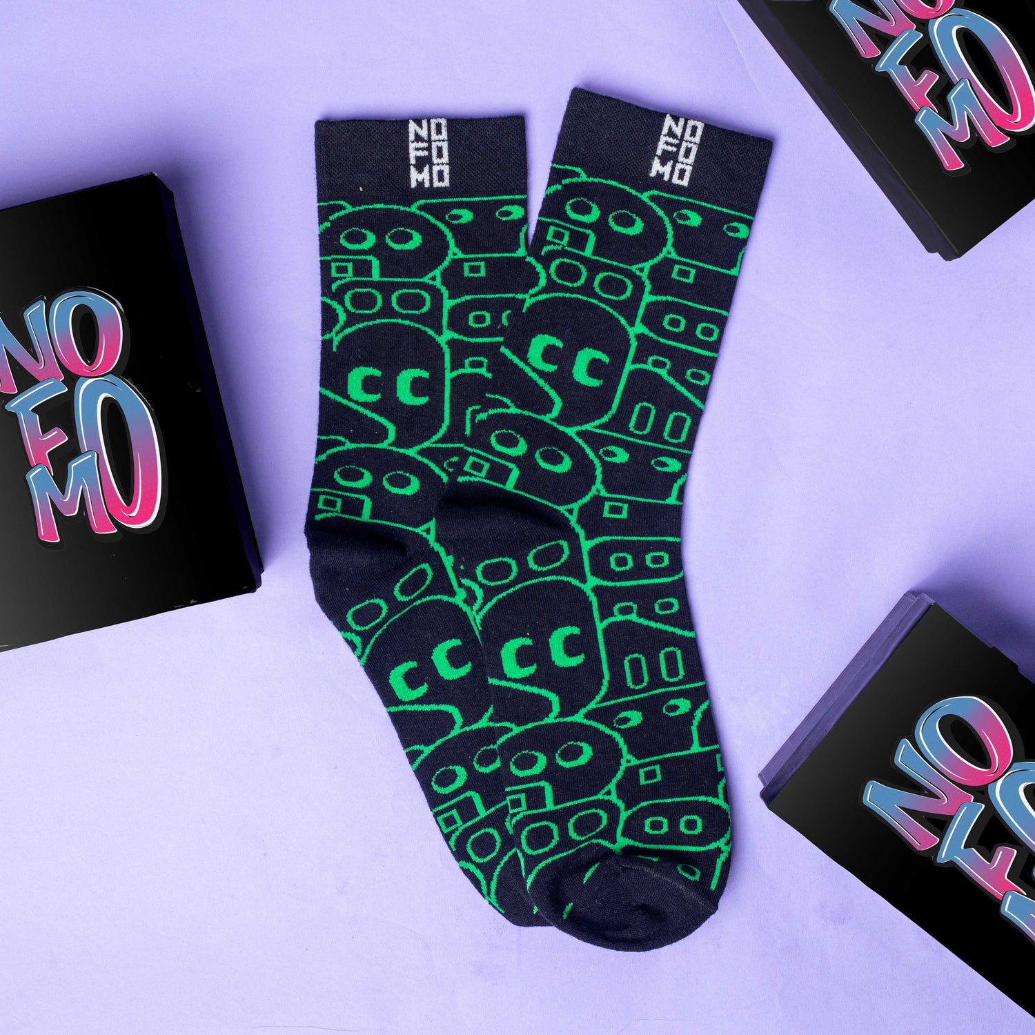 AI - Crew Length Socks NOFOMO