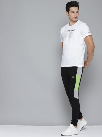 Alcis Men Solid Black Track Pants