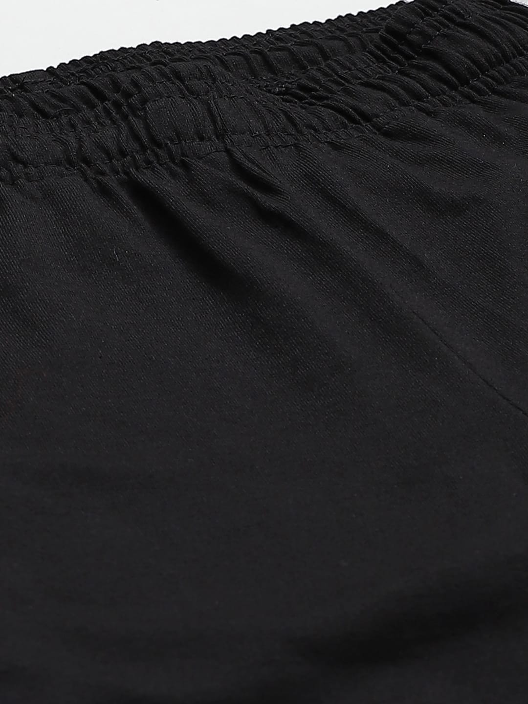 Alcis Men Solid Black Track Pants