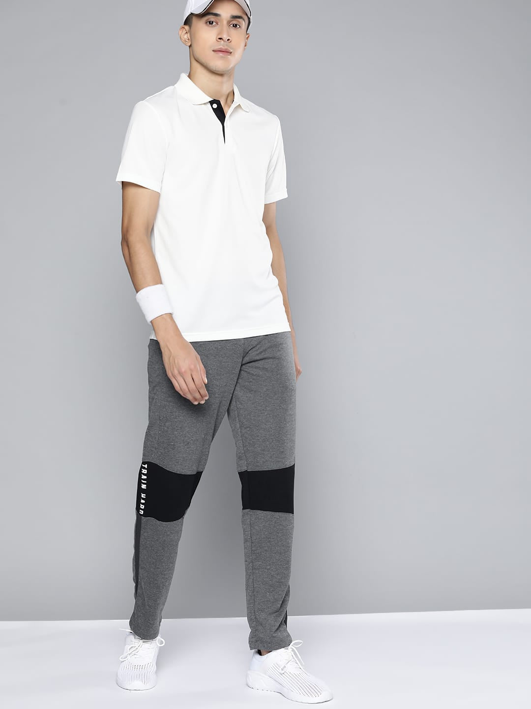Alcis Men Charcoal Solid Jogger