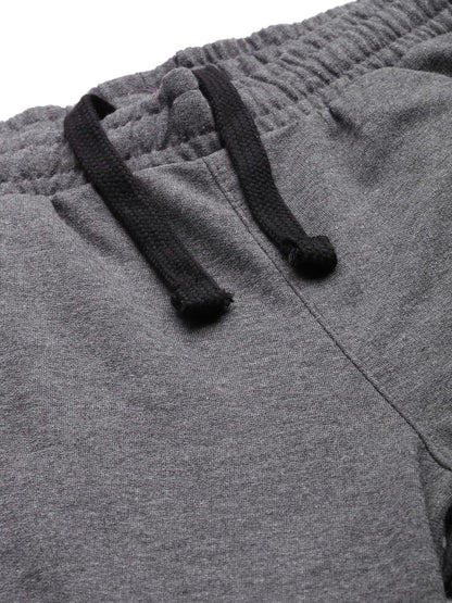 Alcis Men Charcoal Solid Jogger