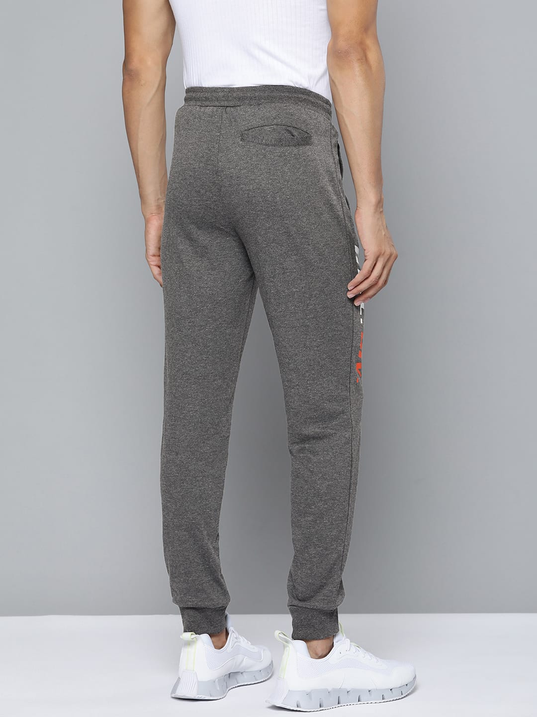 Alcis Men Charcoal Solid Track Pants