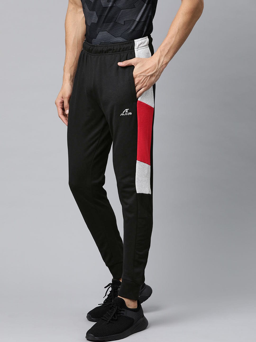 ALCIS Men Solid Black Jogger