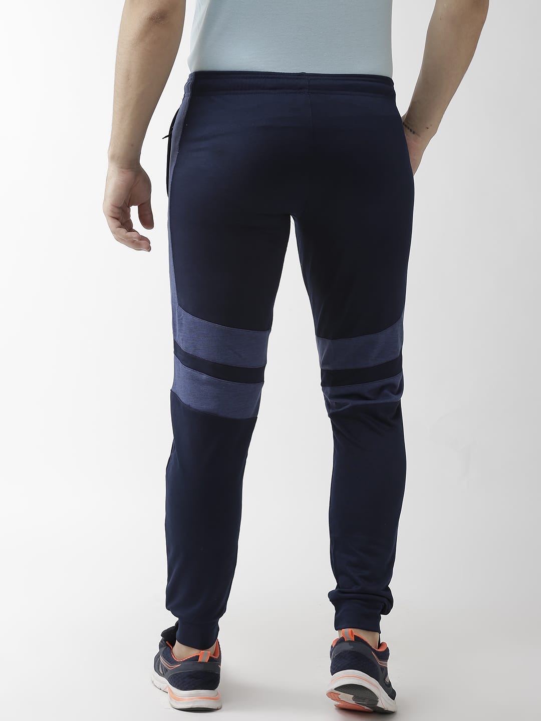 Alcis Men Navy Blue Solid Slim Fit Outdoor Joggers