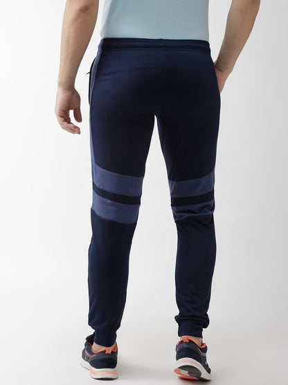 Alcis Men Navy Blue Solid Slim Fit Outdoor Joggers