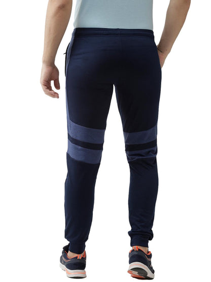 Alcis Men Navy Blue Solid Slim Fit Outdoor Joggers