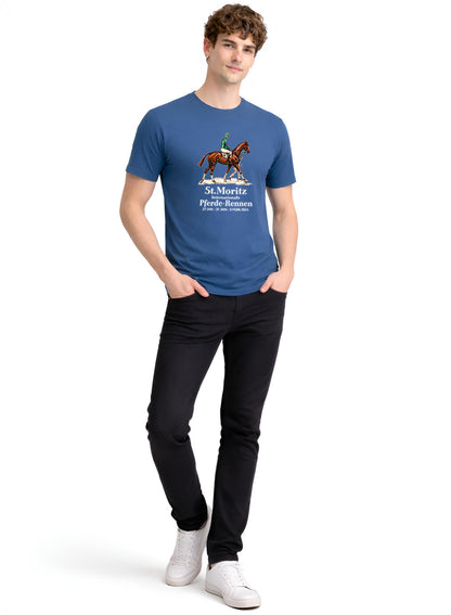 ADRO Mens Vintage Printed T-Shirt | Cotton Printed Tshirt for men | Regular Fit Casual T-Shirts | Premium Summer Tshirts