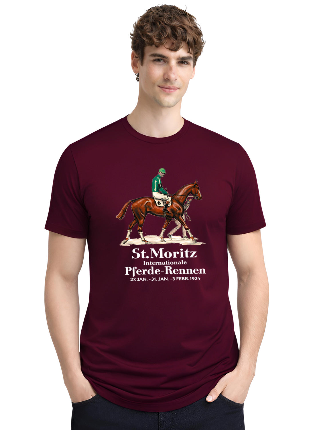 ADRO Mens Vintage Printed T-Shirt | Cotton Printed Tshirt for men | Regular Fit Casual T-Shirts | Premium Summer Tshirts Maroon