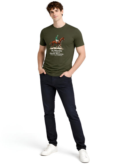 ADRO Mens Vintage Printed T-Shirt | Cotton Printed Tshirt for men | Regular Fit Casual T-Shirts | Premium Summer Tshirts