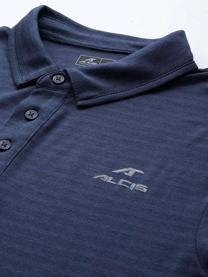 Alcis Men Polo Collar Anti Static Slim Fit T-shirt