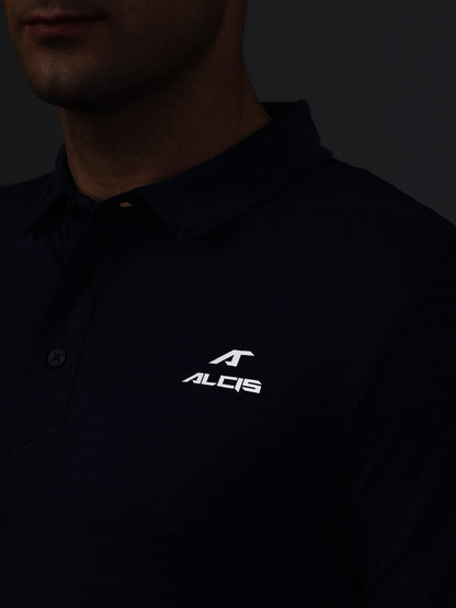 Alcis Men Polo Collar Anti Static Slim Fit T-shirt