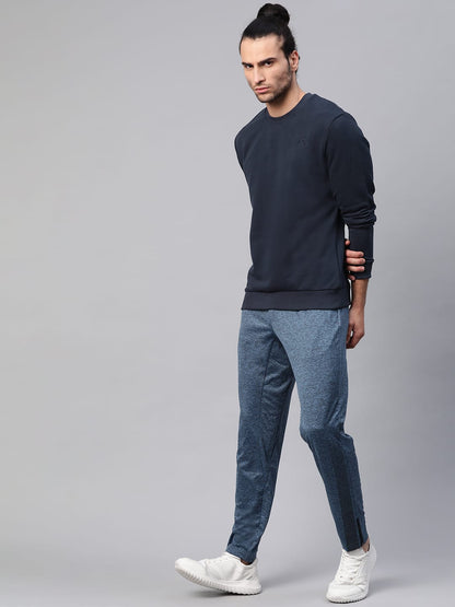 Alcis Men Solid Navy Blue Sweatshirts