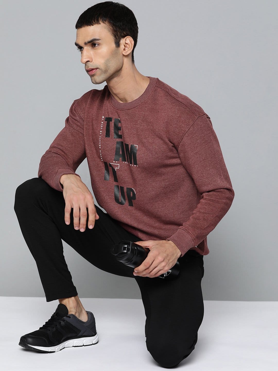 Alcis Men Casual Maroon Sweatshirts