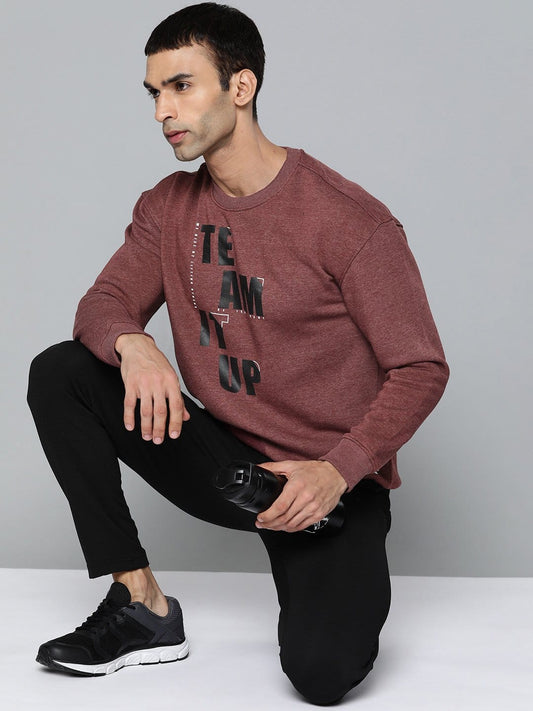 Alcis Men Casual Maroon Sweatshirts
