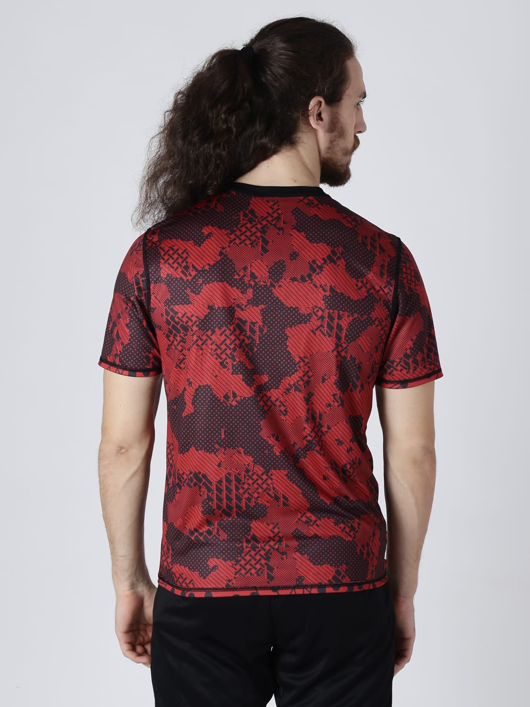 Alcis Men Pack Of Two Red Printed Round Neck Slim Fit T-shirt