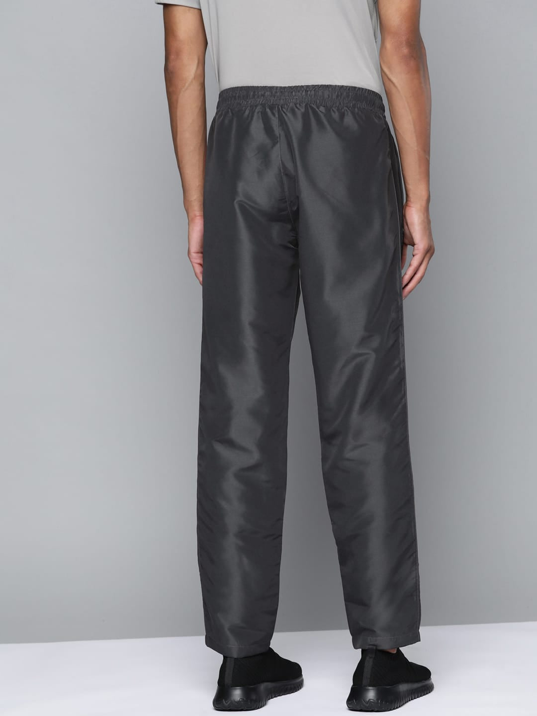 Alcis Men Grey Solid Track Pants