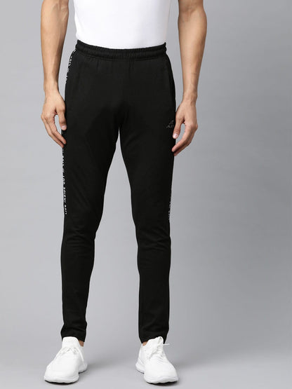 Alcis Men Solid Black Track Pant