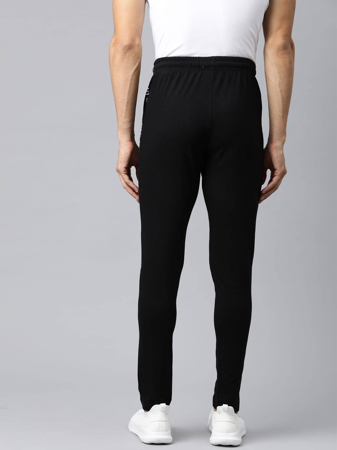 Alcis Men Solid Black Track Pant